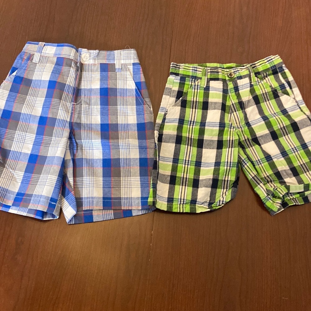Lot of 2 Boy’s US Polo Assn Shorts (Plaid)